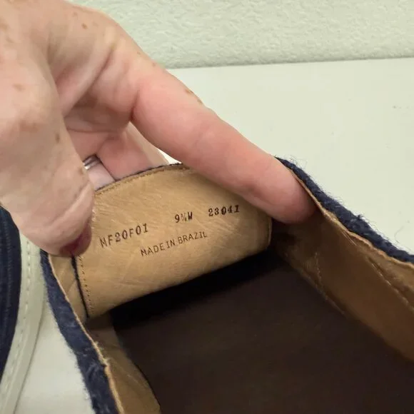 Peter Millar Mountainside Blue Shetland Wool Slip On Shoes MF20F01 Mens size 9.5
